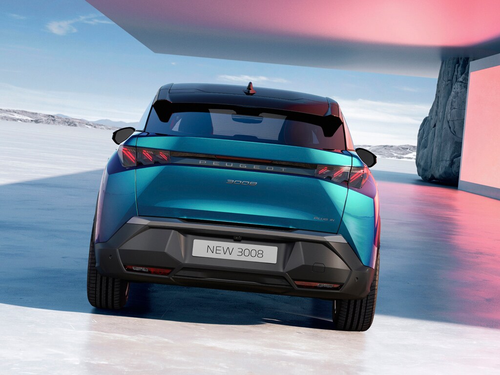 Nouveau Peugeot 3008 hybride rechargeable vue arrière